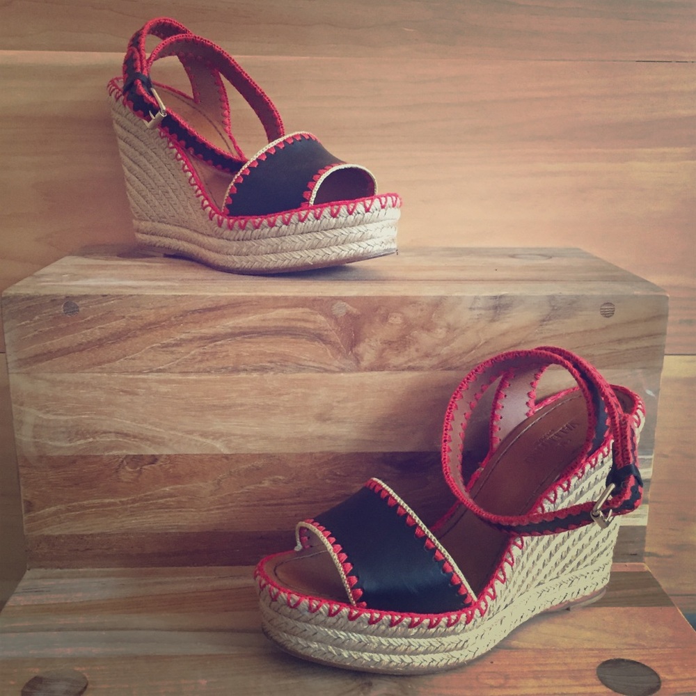 Valentino Espadrille Wedges